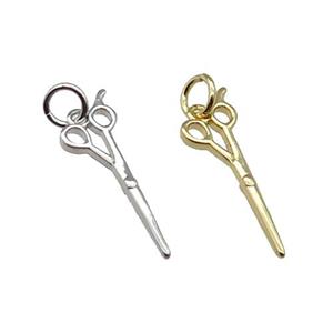 Copper Scissors Charm Pendant Mixed, approx 8-21mm [FN31256]