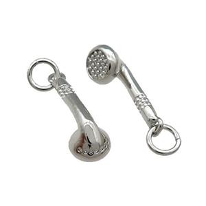 Copper ShowerHeads Charm Pendant Platinum Plated, approx 6-16mm [FN31266]