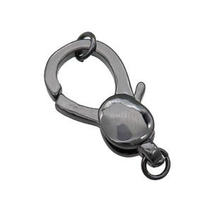 Copper Lobster Clasp Black Plated, approx 14-23mm [FN31278]