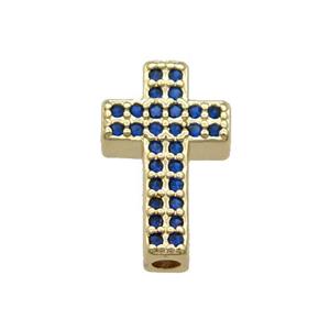 copper bead pave zircon, gold plated, approx 9-15mm [FN31406]