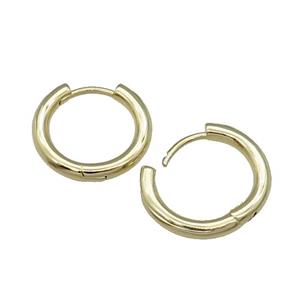 Copper Latchback Earring Gold Plated, approx 16mm dia [FN31560]