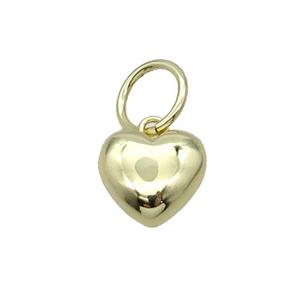 Copper Heart Pendant Gold Plated, approx 13mm [FN31711]