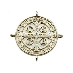 Copper Circle Connector Gold Plated, approx 20mm [FN31776]