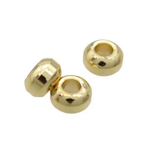 Copper Rondelle Beads 18K Gold Plated, approx 5mm [FN31849]