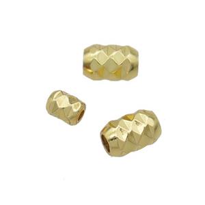 Copper Tube Beads 18K Gold Plated, approx 3x6mm [FN31851-3X6MM]