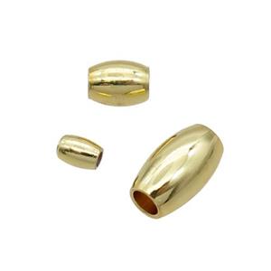 Copper Rice Beads 18K Gold Plated, approx 5x8mm [FN31860-5X8MM]