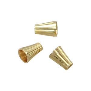 Copper Tassel Bail 18K Gold Plated, approx 5x7mm, 2mm hole [FN31867]