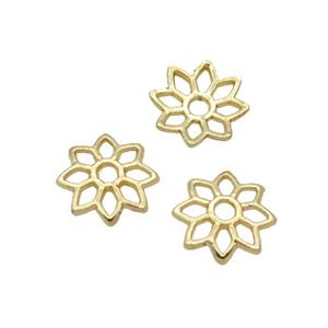 Alloy Bead Caps 18K Gold Plated, approx 8mm [FN31888]