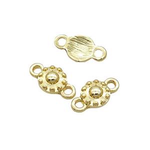 Alloy Flower Connector 18K Gold Plated, approx 8mm [FN31897]