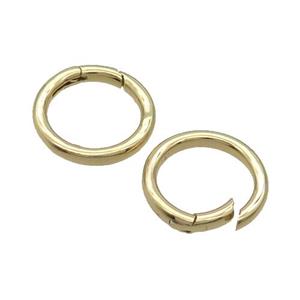 Copper Carabiner Clasp Circle Gold Plated, approx 20mm [FN33338]
