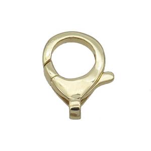 Copper Lobster Clasp Gold Plated, approx 18-24mm [FN33344]