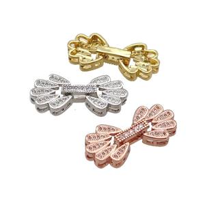 Copper Clasp Pave Zircon Mixed, approx 13-28mm [FN33376]