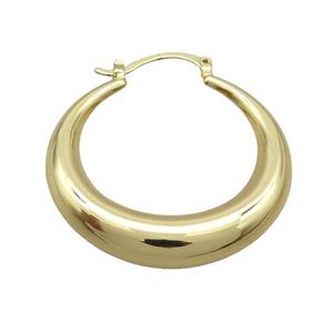Copper Latchback Earring Gold Plated, approx 40mm dia [FN34371-40MM]