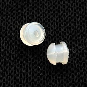 Silicon Earring Back White, approx 5mm [FN34931]