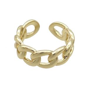 Copper Ring Gold Plated, approx 7.5mm, 18mm dia [FN35427]