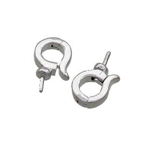 Copper Bail Platinum Plated, approx 7-9mm [FN35617]