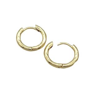 Copper Hoop Earring 18K Gold, approx 14mm [FN35646]