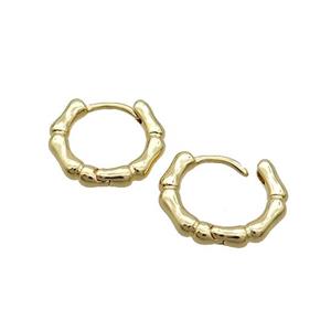 Copper Hoop Earring 18K Gold, approx 15mm [FN35652]