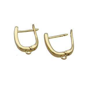 Copper Latchback Earring 18K Gold, approx 12-16mm [FN35657]
