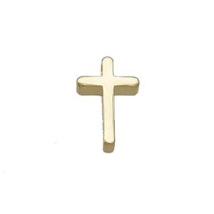 Copper Cross Pendant Gold Plated, approx 8-13mm [FN35751]