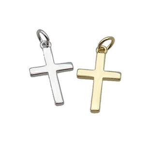 Copper Cross Pendant Mixed, approx 11-17mm [FN36167]