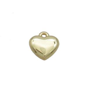 Copper Heart Pendant Gold Plated, approx 5.5mm [FN36346]