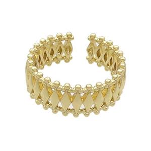 Copper Ring Gold Plated, approx 8mm, 18mm dia [FN36466]