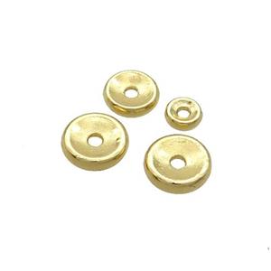 Copper Heishi Beads Gold Plated, approx 6mm [FN36804-6MM]