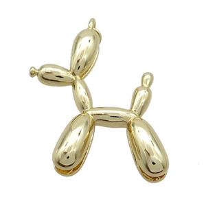 Copper Dog Charms Pendant Gold Plated, approx 32-35mm [FN37598]