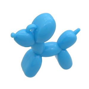 Blue Resin Dog Pendant, approx 42mm [FN37627]