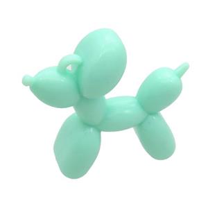 Green Resin Dog Pendant, approx 42mm [FN37628]