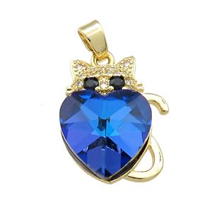 Copper Mouse Pendant Pave Crystal Glass Zircon Gold Plated, approx 14mm, 14-22mm [FN38271]