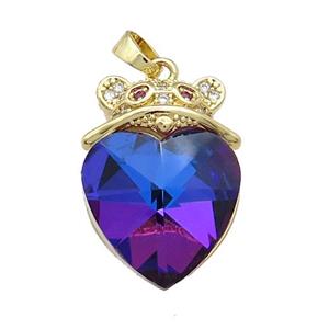 Copper Mouse Pendant Pave Crystal Glass Zircon Gold Plated, approx 18mm, 18-25mm [FN38324]