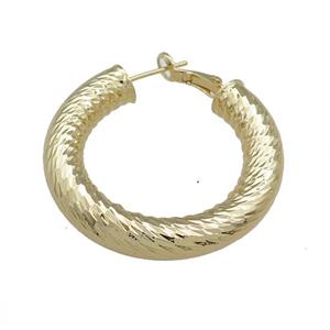 Copper Latchback Earrings Gold Plated, approx 40mm [FN38707]