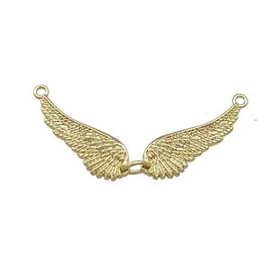 Copper Angel Wings 2loops Gold Plated, approx 8-23mm [FN39147]