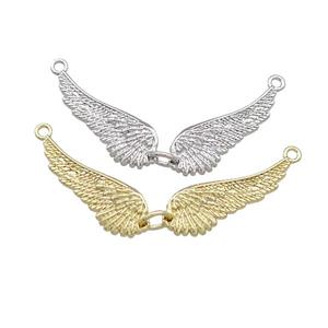 Copper Angel Wings 2loops Mixed, approx 8-23mm [FN39148]