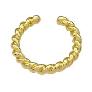 Copper Rings Gold Plated, approx 18mm dia [FN40406]