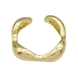 Copper Rings Gold Plated, approx 6mm, 18mm dia [FN40410]
