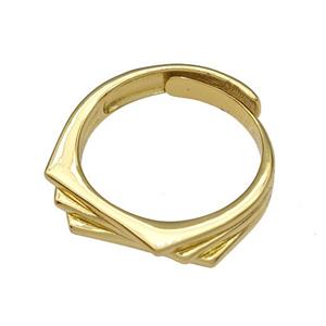 Copper Rings Gold Plated, approx 4-15mm, 18mm dia [FN40414]