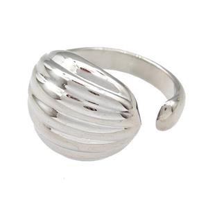 Copper Rings Platinum Plated, approx 16-19mm, 18mm dia [FN41615]