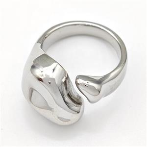 Copper Rings Platinum Plated, approx 9-15mm, 18mm dia [FN41910]