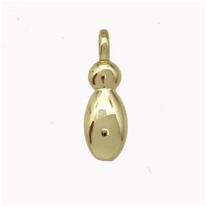 Copper Letter-I Pendant Gold Plated, approx 12-14mm [FN42422]