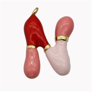 Copper Letter-N Pendant Enamel Gold Plated, approx 11-20mm [FN42508]