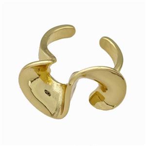 Copper Rings Gold Plated, approx 14-28mm, 18mm dia [FN42681]