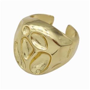 Copper Ring Gold Plated, approx 20mm, 18mm dia [FN42695]