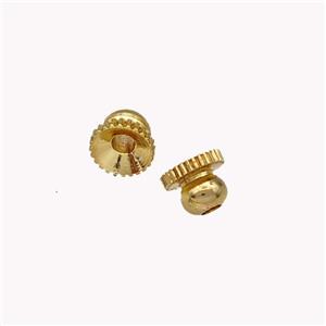 Copper BeadCaps Gold Plated, approx 4mm [FN42922]