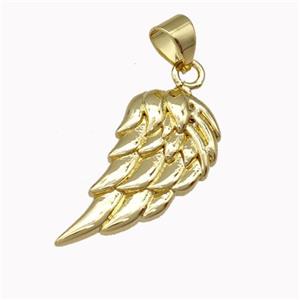 Copper Angel Wings Pendant Gold Plated, approx 11-20mm [FN43152]