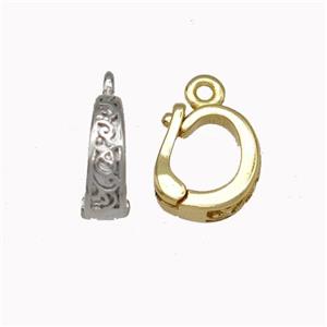 Copper Clasp Bail Mixed, approx 7-9mm [FN43215]