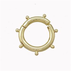 Copper Clasp Gold Plated, approx 13mm [FN43217]