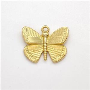 Copper Butterfly Pendant Gold Plated, approx 11-15mm [FN43820]
